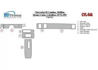 Chevrolet El Camino, Malibu, Monte Carlo, Caballero 1978-1987 Kompletná súprava interiéru BD Dash Trim Kit - 1