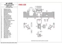 Kompletná súprava Volkswagen Beetle 2006-2011, pasuje na (Cabrio) Interiér BD Dash Trim Kit - 1 Kompletná súprava Volkswagen Beetle 2006-2011, pasuje na (Cabrio) Interiér BD Dash Trim Kit - 1