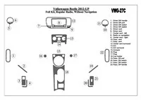 Kompletná sada Volkswagen Beetle 2012-UP, štandardné audio, bez NAVI interiéru BD Dash Trim Kit - 1 Kompletná sada Volkswagen Beetle 2012-UP, štandardné audio, bez NAVI interiéru BD Dash Trim Kit - 1