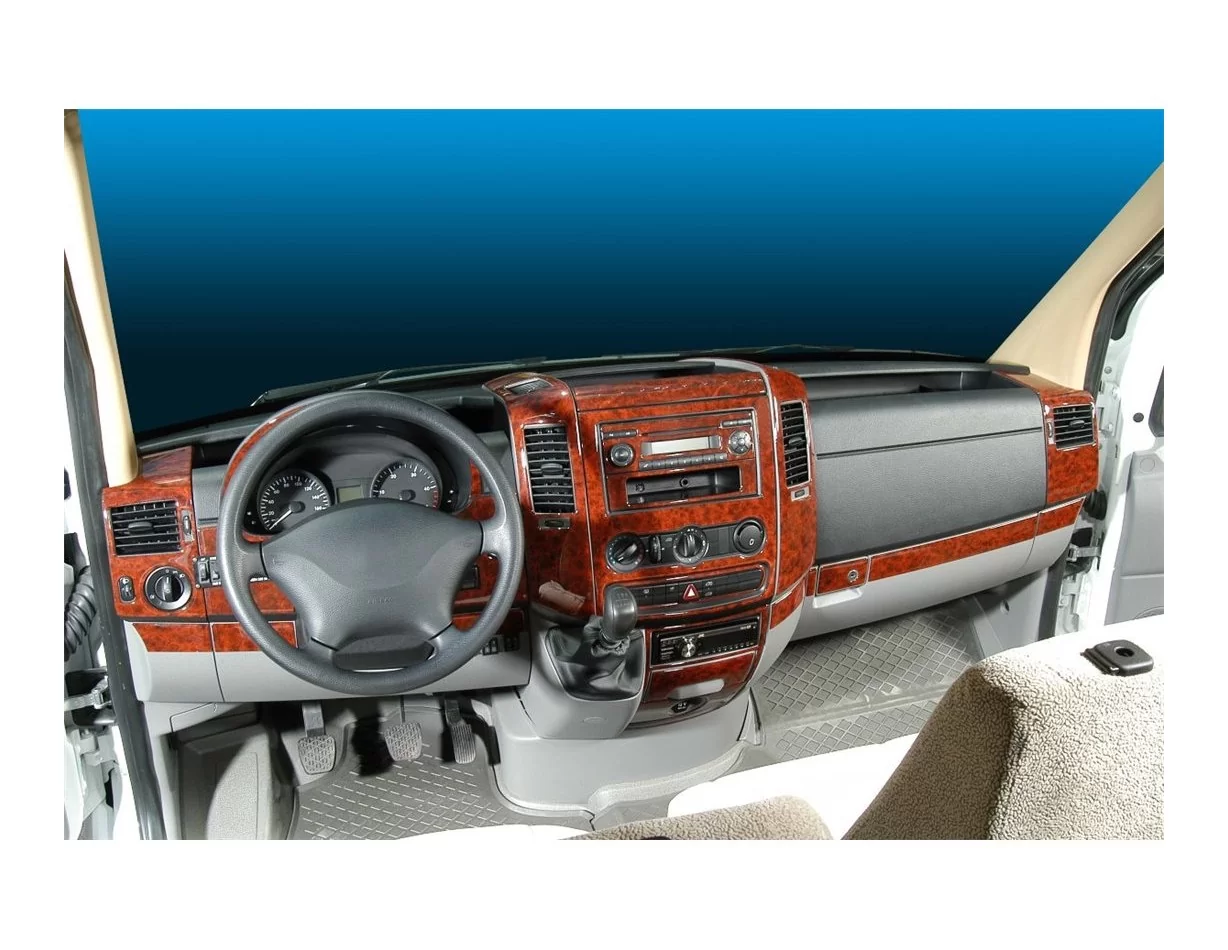 Volkswagen Crafter 04.2006 Súprava obloženia palubnej dosky 3D interiéru Dekorácia palubnej dosky 40 dielov - 1