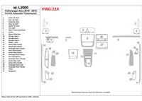 Volkswagen EOS 2010-UP Interiér BD Dash Trim Kit - 1