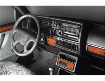Volkswagen Golf II Jetta II 01.85-07.91 Súprava obloženia palubnej dosky 3D interiéru Dekorácia palubnej dosky 13 dielov - 1