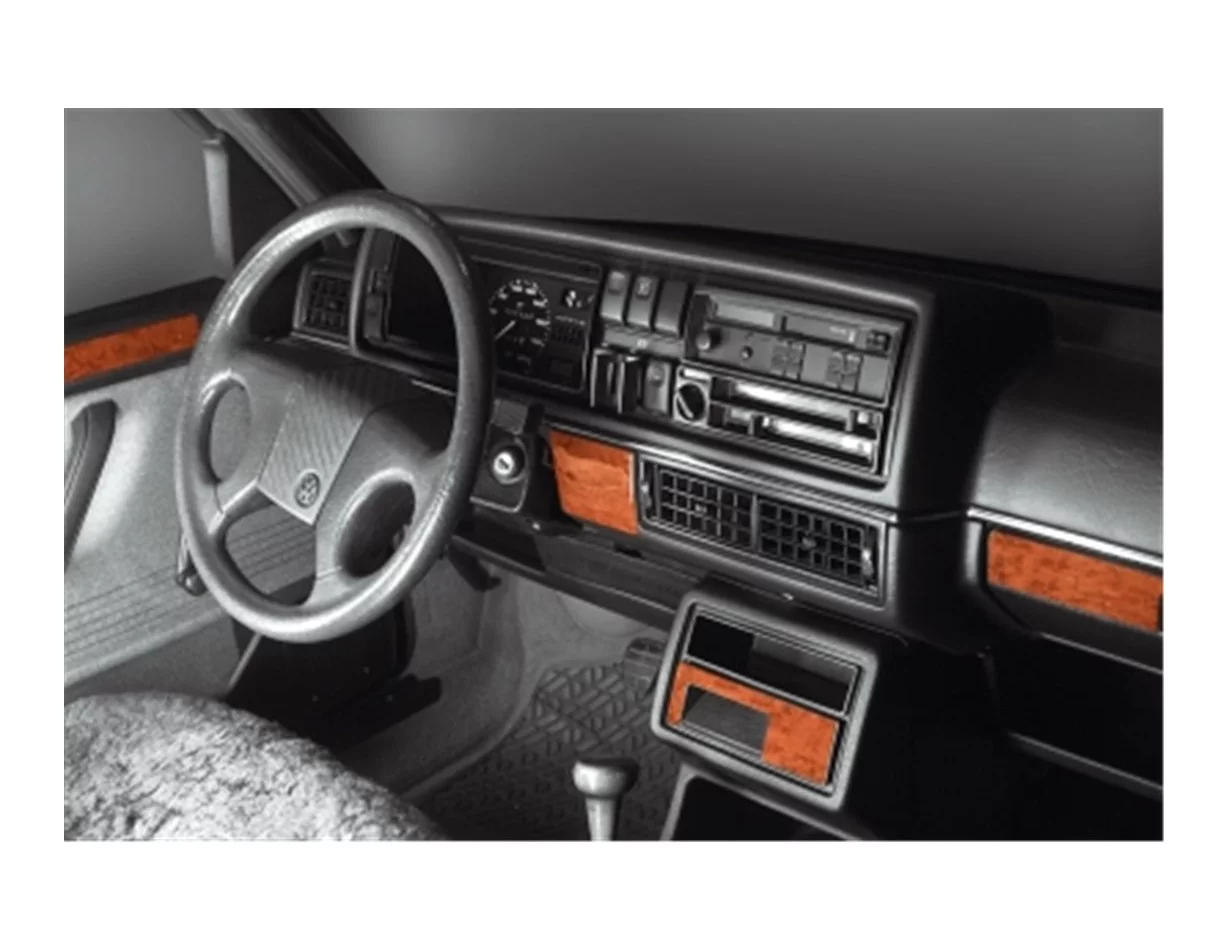 Volkswagen Golf II Jetta II 01.85-07.91 Súprava obloženia palubnej dosky 3D interiéru Dekorácia palubnej dosky 13 dielov - 1