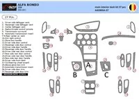 Alfa Romeo 159 2005-2011 Súprava 3D obloženia palubnej dosky interiéru Dekorácia palubnej dosky 27 dielov - 1 Alfa Romeo 159 2005-2011 Súprava 3D obloženia palubnej dosky interiéru Dekorácia palubnej dosky 27 dielov - 1