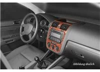 Volkswagen Golf V Jetta 10.03-10.08 automatická AC 3D Súprava obloženia palubnej dosky interiéru Dekorácia palubnej dosky 3 diel