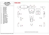 Kompletná súprava Volkswagen Jetta 2011-UP, bez súpravy NAVI interiéru BD Dash Trim Kit - 1 Kompletná súprava Volkswagen Jetta 2011-UP, bez súpravy NAVI interiéru BD Dash Trim Kit - 1