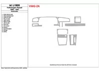 Volkswagen Passat 1995-1997 automatická prevodovka, sada 11 dielov Interiér BD Dash Trim Kit - 1