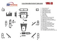Volkswagen Passat 2000-2005 Kompletná sada, sada 24 dielov Interiér BD Dash Trim Kit - 2