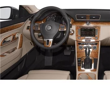 Volkswagen Passat B7 2012-2015 Súprava obloženia palubnej dosky interiéru 3D Dekor na palubnú dosku 45 dielov - 1