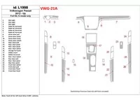 Volkswagen Passat B7 2012-UP Model Interiér BD Dash Trim Kit - 1