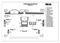 Volkswagen Passat CC 2012-UP Základná súprava interiéru BD Dash Trim Kit - 2