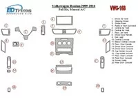 Volkswagen Routan 2009-UP Kompletná súprava, manuálna prevodovka AC interiér BD Dash Dem Kit - 2