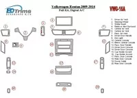Kompletná súprava Volkswagen Routan 2009-UP, súprava obloženia palubnej dosky pre automatickú klimatizáciu interiéru BD - 2