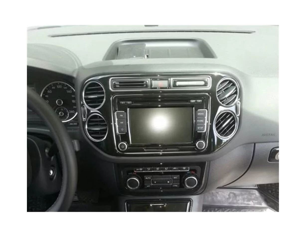 Volkswagen Tiguan 09.2007 Súprava obloženia palubnej dosky 3D interiéru Dekorácia palubnej dosky 17 dielov - 1