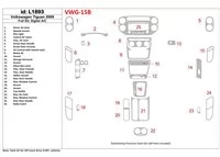 Volkswagen Tiguan 2009-2009 Kompletná sada, Automatická súprava AC interiéru BD Dash Dekor - 1