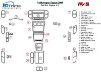 Volkswagen Tiguan 2009-2009 Kompletná sada, Automatická súprava AC interiéru BD Dash Dekor - 2