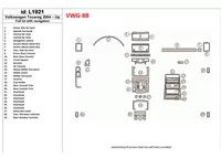 Kompletná súprava Volkswagen Touareg 2004-UP s vnútornou súpravou NAVI BD Dash Trim Kit - 1