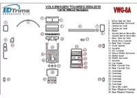 Kompletná súprava Volkswagen Touareg 2004-UP, bez súpravy NAVI interiéru BD Dash Trim Kit - 2