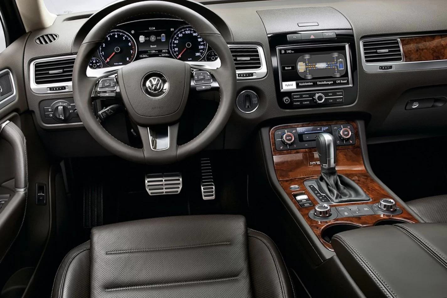 Volkswagen Touareg 2011-2017 Súprava obloženia palubnej dosky interiéru 3D Dekor 35 dielov - 1