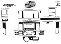 Volkswagen Transporter T6 09.2009 Súprava 3D obloženia palubnej dosky interiéru Dekorácia palubnej dosky 37 dielov - 2 Volkswagen Transporter T6 09.2009 Súprava 3D obloženia palubnej dosky interiéru Dekorácia palubnej dosky 37 dielov - 2