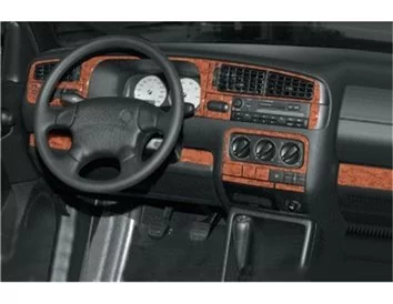 Volkswagen Vento 04.95-09.97 Súprava obloženia palubnej dosky interiéru 3D Dekor na palubnú dosku 23 dielov - 1