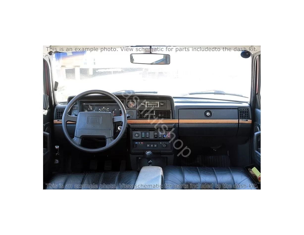 Volvo 240 1980-1992 Kompletná súprava vnútorného obloženia palubnej dosky BD - 1