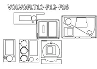 Volvo FL-Series FL10 FLT 3D Súprava obloženia palubnej dosky interiéru 13-dielna súprava obloženia palubnej dosky - 1 Volvo FL-Series FL10 FLT 3D Súprava obloženia palubnej dosky interiéru 13-dielna súprava obloženia palubnej dosky - 1