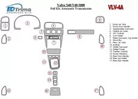 Volvo S40 2000-2000, kompletná súprava, interiér automatickej prevodovky BD súprava obloženia palubnej dosky - 2 Volvo S40 2000-2000, kompletná súprava, interiér automatickej prevodovky BD súprava obloženia palubnej dosky - 2