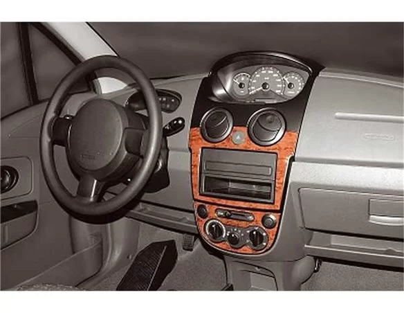 Chevrolet Matiz-Spark 02.2005 Súprava obloženia palubnej dosky 3D interiéru 3-dielna súprava obloženia palubnej dosky - 1