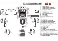 Volvo V40 2002-UP Kompletná sada, 26 dielov Súprava interiérovej výbavy BD - 1 Volvo V40 2002-UP Kompletná sada, 26 dielov Súprava interiérovej výbavy BD - 1