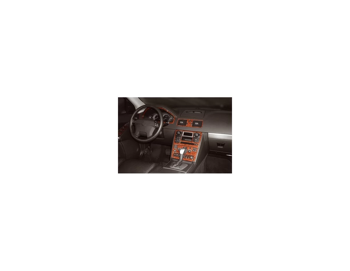 Volvo XC 90 07.2002 Súprava obloženia palubnej dosky 3D interiéru Dekorácia palubnej dosky 13 dielov - 1