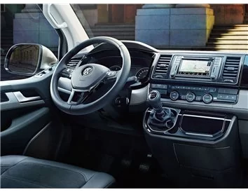 Volkswagen Transporter T6 2016 3D súprava obloženia palubnej dosky interiéru Dekorácia palubnej dosky 38 dielov - 1