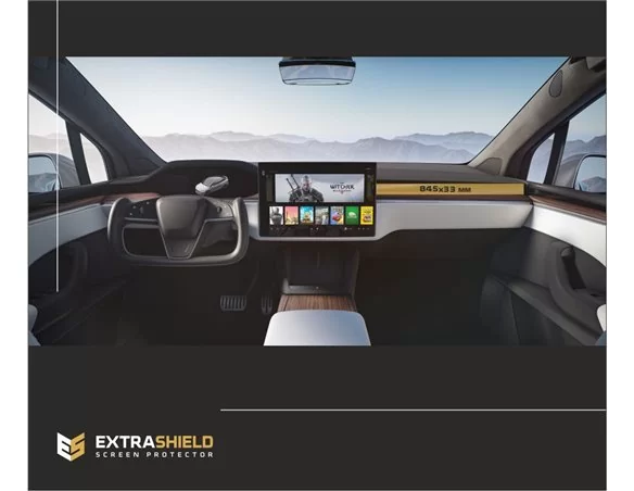 Tesla Model X 2021 – darčeková ochrana obrazovky multimediálneho spolujazdca ExtraShield - 1