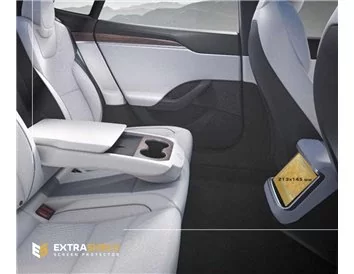 Tesla Model X 2021 – darčekový chránič obrazovky ExtraShield pre zadnú klimatizáciu - 1
