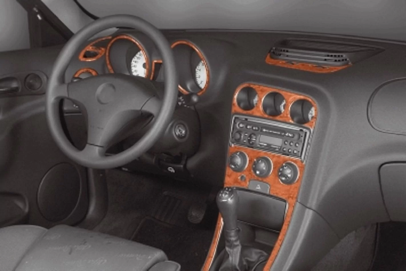 Alfa Romeo 156 10.1997 Súprava obloženia palubnej dosky 3D interiéru Dekorácia palubnej dosky 12 dielov - 1