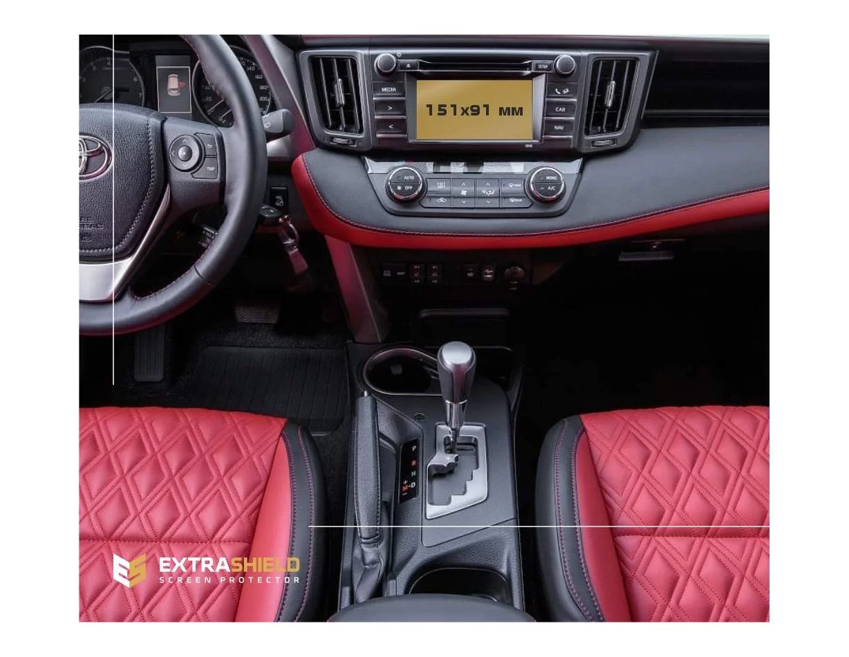 Toyota RAV4 2018 - Súčasná multimediálna 6,5" ochrana obrazovky ExtraShield - 1