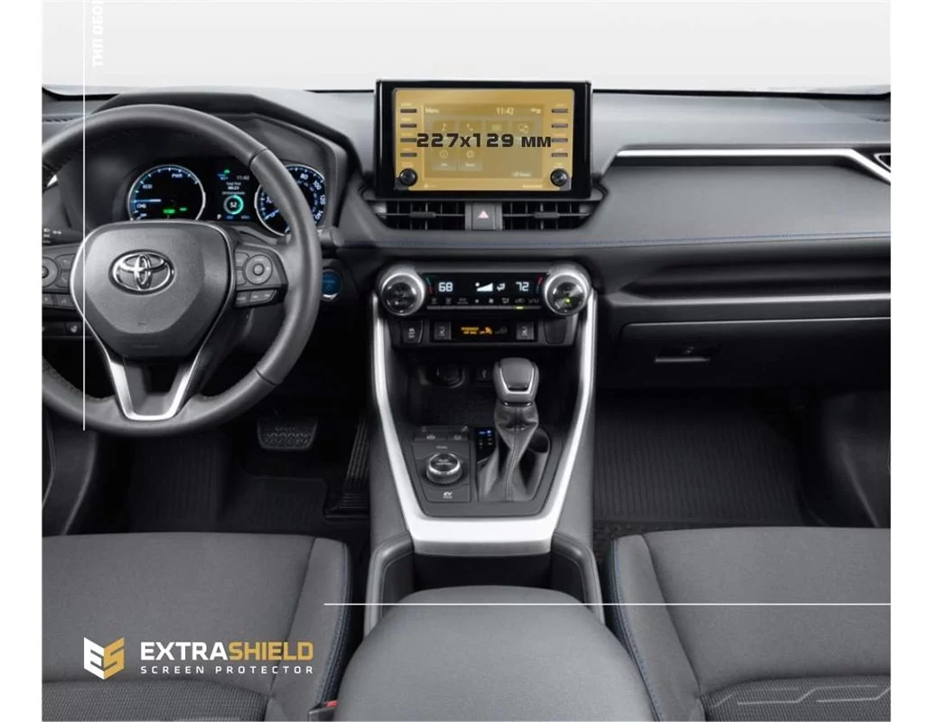 Toyota RAV4 2018 - Súčasná multimediálna 7" ochrana obrazovky ExtraShield - 1