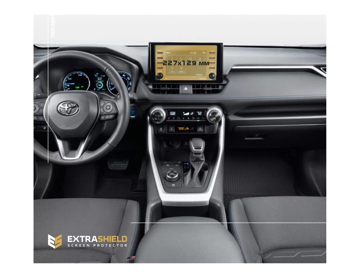 Toyota RAV4 2018 - Súčasná multimediálna 7" ochrana obrazovky ExtraShield - 1