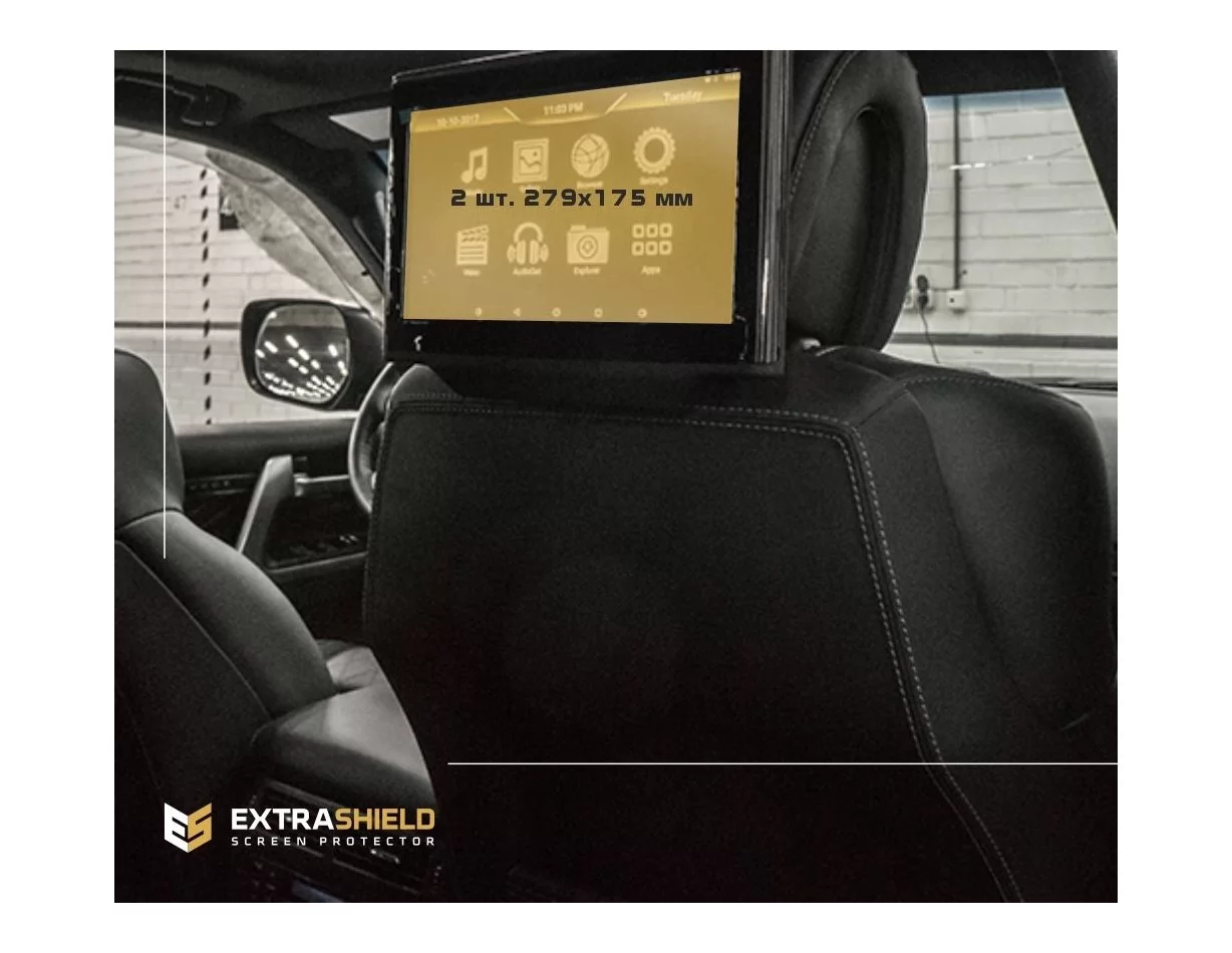 Toyota Land Cruiser 200 2015 - Present Passenger Monitors, 2 ks. ExtraShield ochrana obrazovky - 1