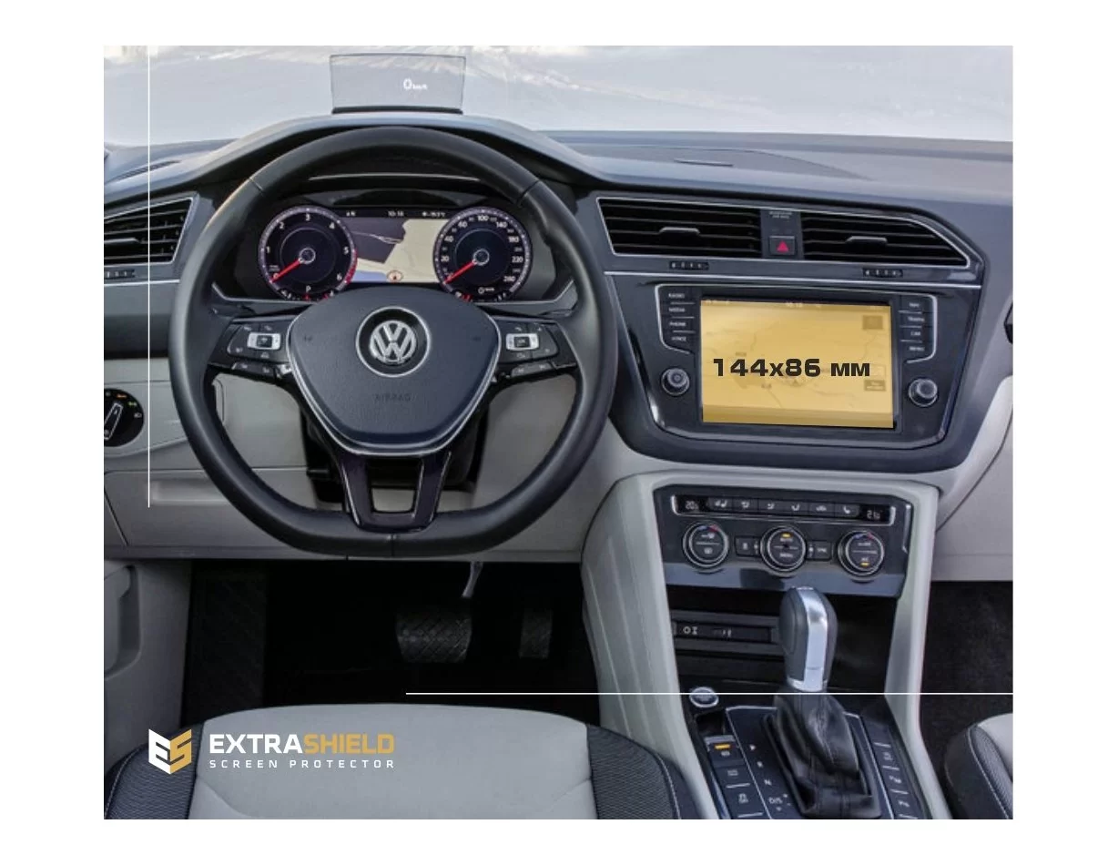 Volkswagen Tiguan (MK2) 2016 - súčasné multimediálne zloženie 6,5" ExtraShield chránič obrazovky - 1