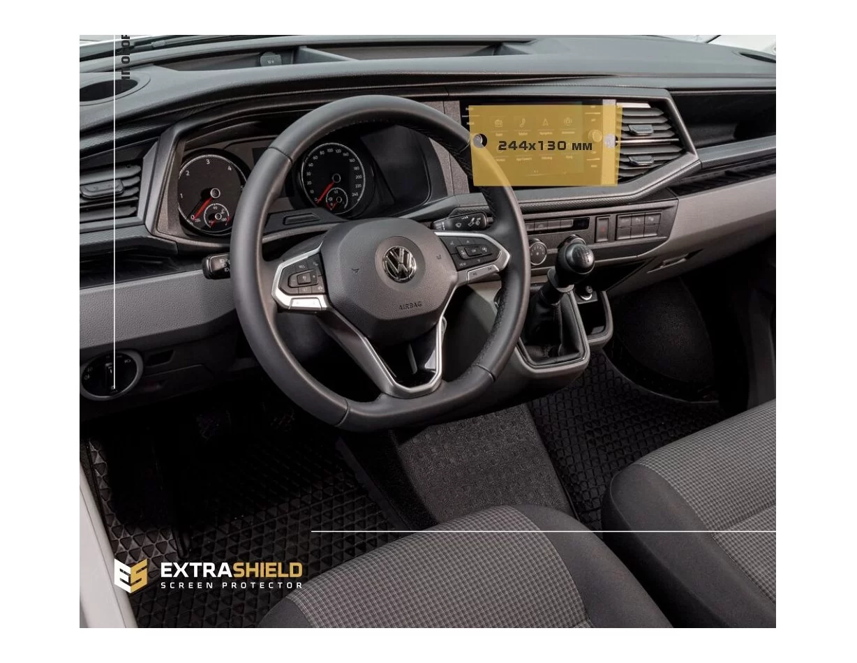 Volkswagen Transporter 6.1 2015 - 2019 Multimediálne zloženie Farba 6,5" ExtraShield chránič obrazovky - 1