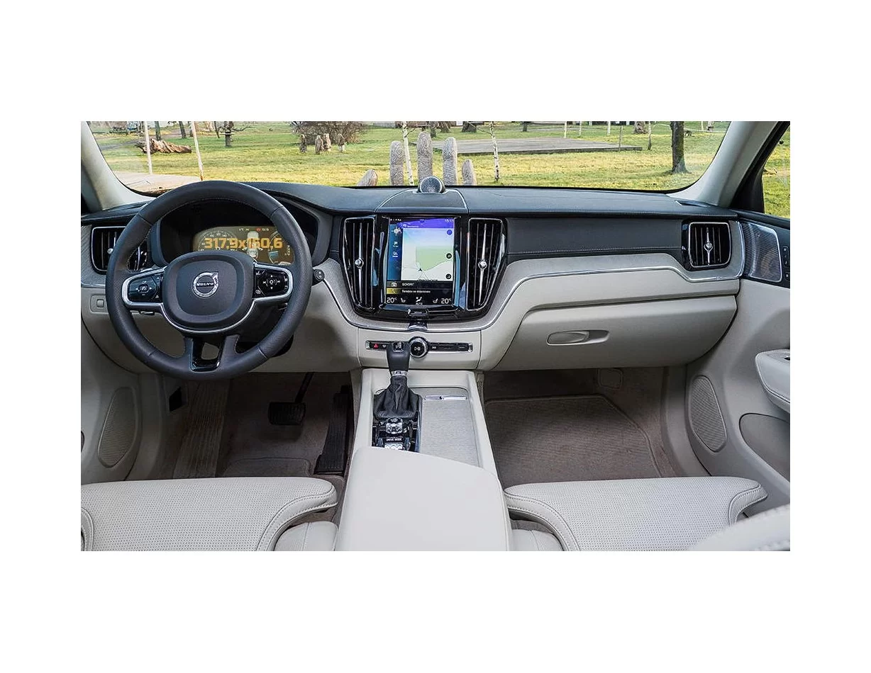 Volvo XC60 2017 – súčasná ochrana obrazovky digitálneho rýchlomera ExtraShield - 1