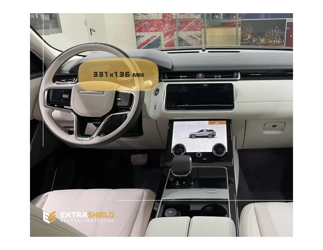 Land Rover RR Velar (L560) 2017 – súčasná ochrana obrazovky digitálneho rýchlomera ExtraShield - 1