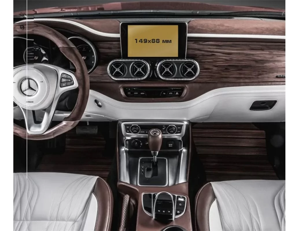 Mercedes-Benz X-class (X470) 2017 - 2020 Multimediálny 5,4" chránič obrazovky ExtraShield - 1