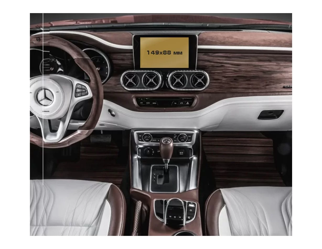 Mercedes-Benz X-class (X470) 2017 - 2020 Multimediálny 5,4" chránič obrazovky ExtraShield - 1