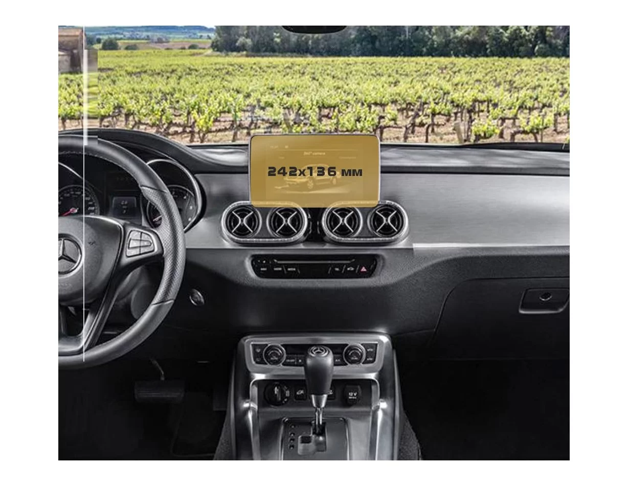 Mercedes-Benz X-class (X470) 2017 - 2020 Multimediálny 7" chránič obrazovky ExtraShield - 1