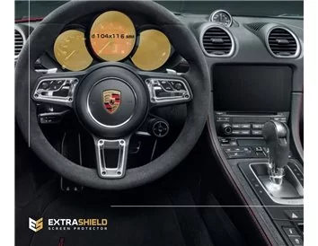 Porsche Cayman 2016 – súčasný digitálny rýchlomer 12" ExtraShield chránič obrazovky - 1