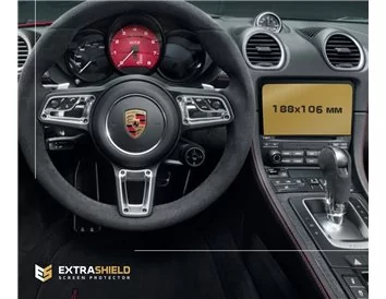 Multimediálny zvukový balík Porsche Cayman 2016 – 2020 Plus 7-palcový chránič obrazovky ExtraShield - 1