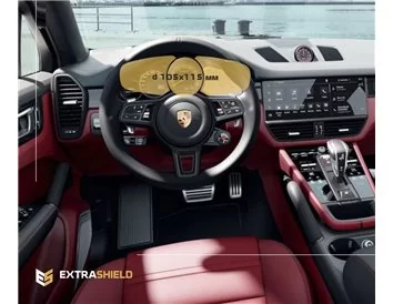 Porsche Cayenne 2017 – súčasný digitálny rýchlomer 12" ExtraShield chránič obrazovky - 1