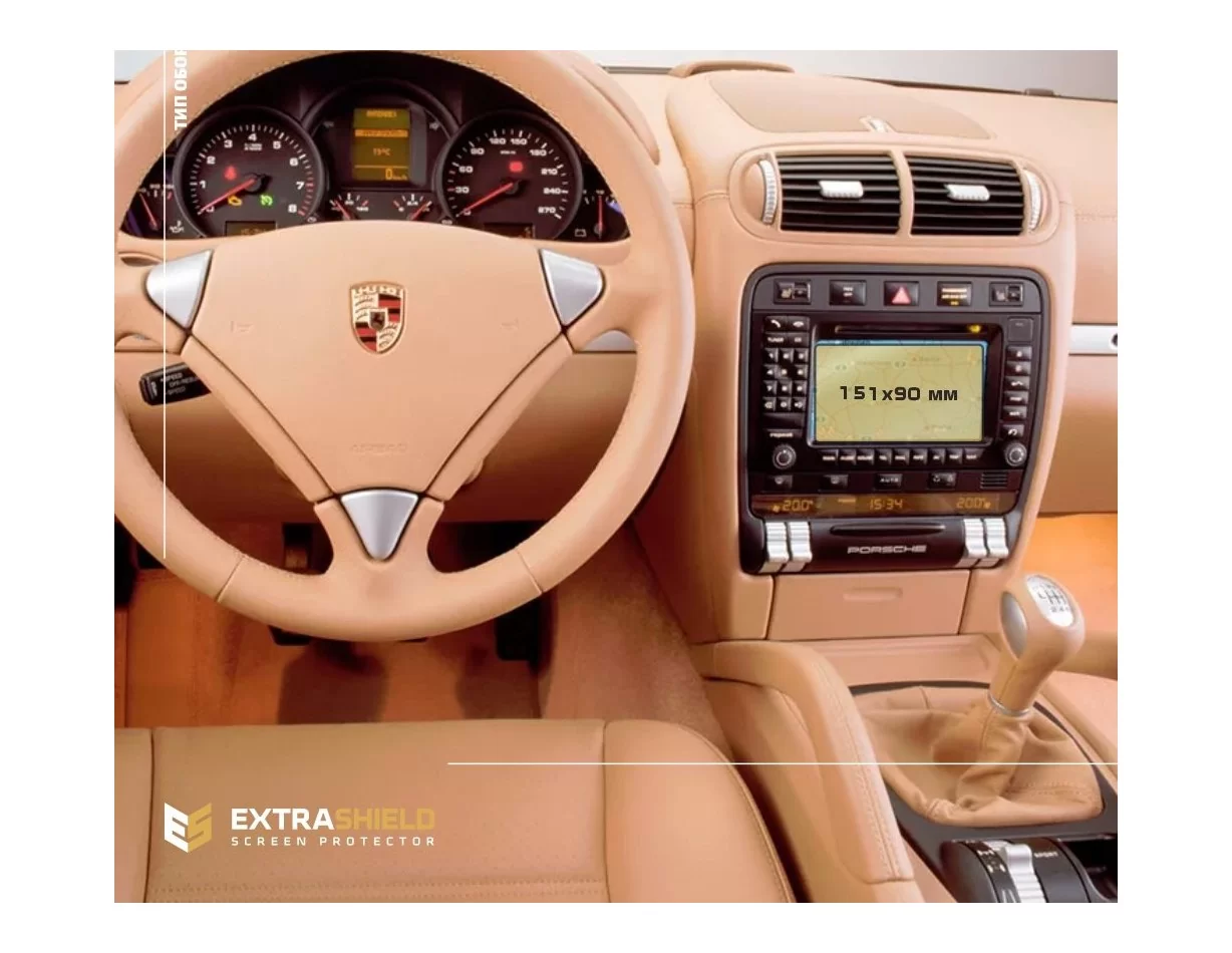 Multimediálny chránič obrazovky Porsche Cayenne 2010 - 2014 7" ExtraShield - 1